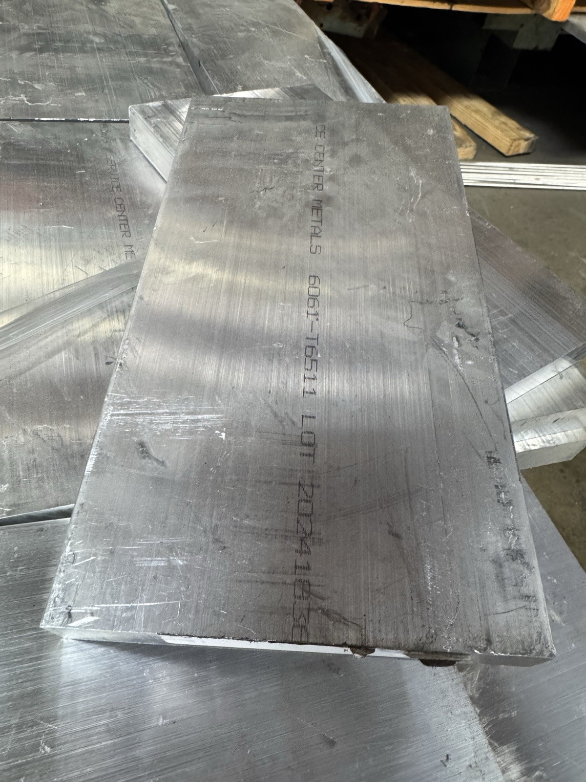 Aluminum 6061-T6511 Plate 1" x 6.5" x 12.25"