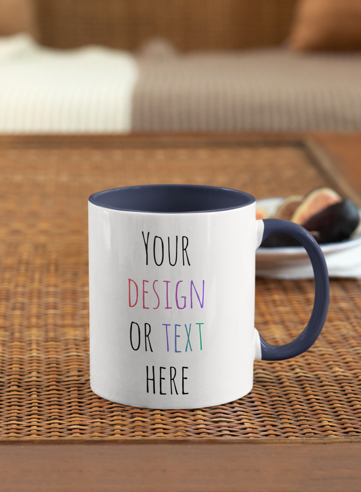 Custom Photo / Text Mug | Personalized 11 Oz. Ceramic Coffee Cup