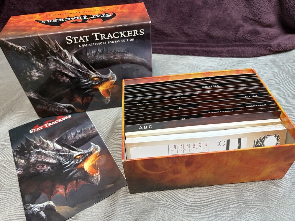 DND Stat Tracker Core Set. GM Monster Character Tracker