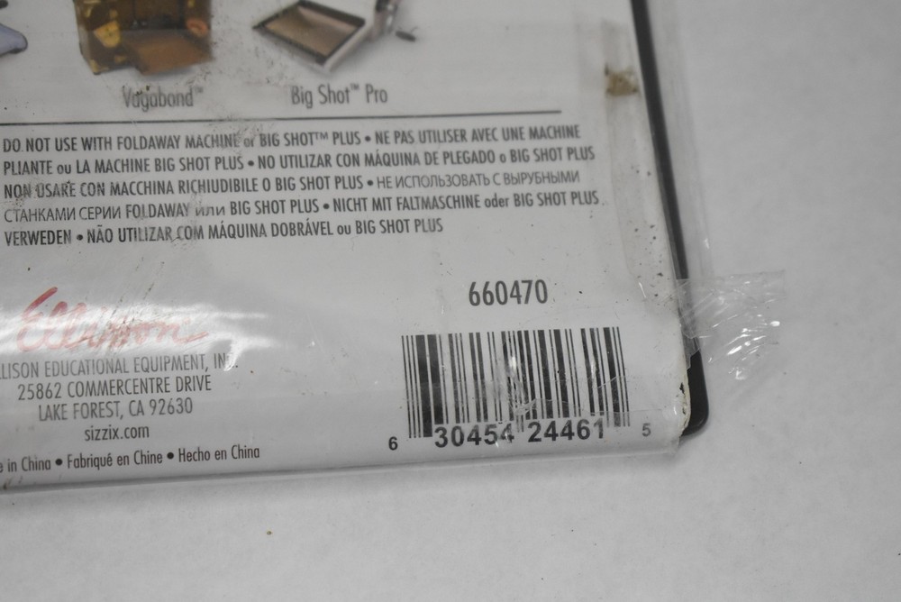 Sizzix Chrome Precision Base Plate for Intricate Thinlits 660470 Die Cutting