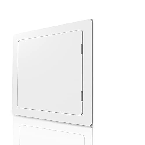 Plumbing Access Panel for Drywall, Heavy Durable Plastic ,White, 8x8 inch