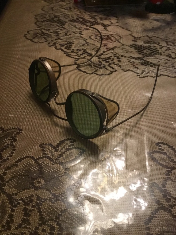 vintage safety/ welding glasses