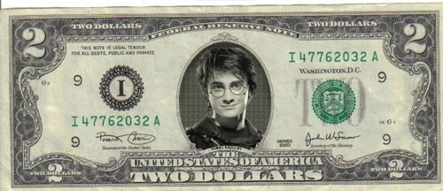 Daniel Radcliffe $2 Dollar Bill Mint! Rare! $1…