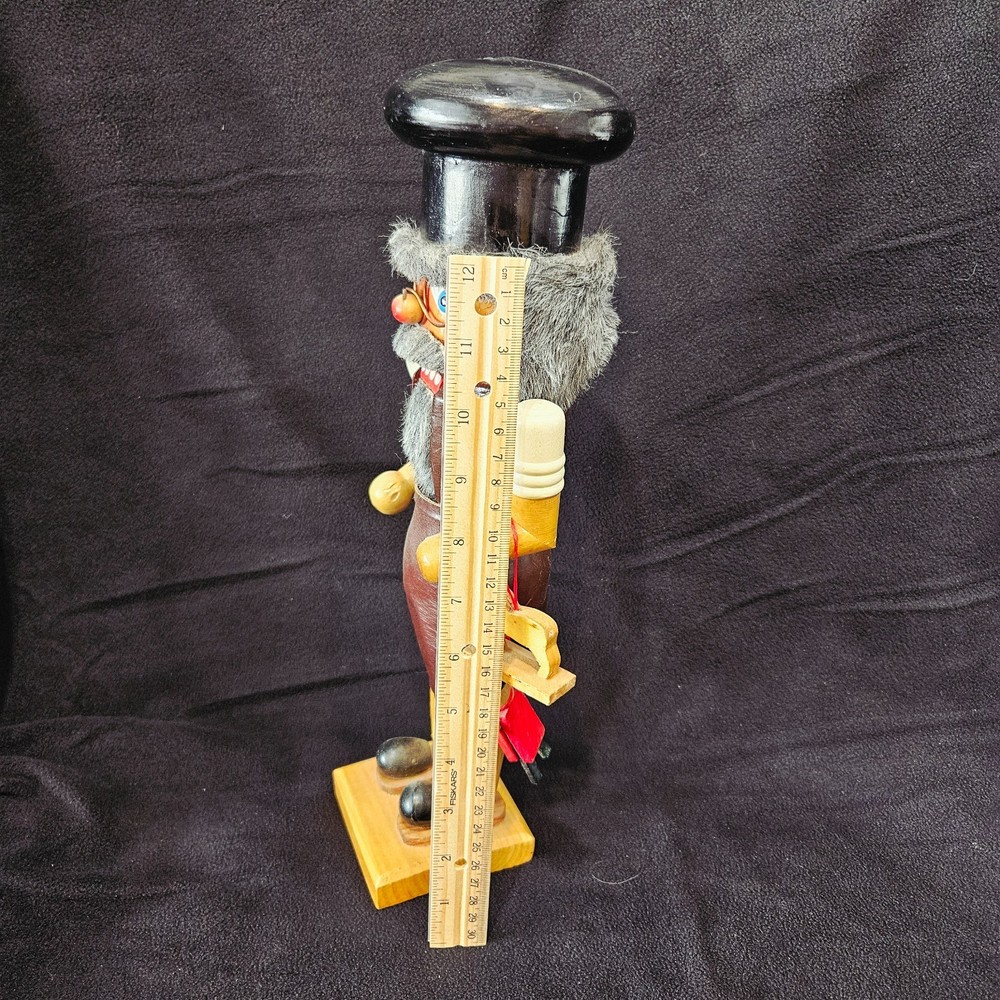 Santa's Workshop 14" Toy Maker with Apron Nutcracker with Toys