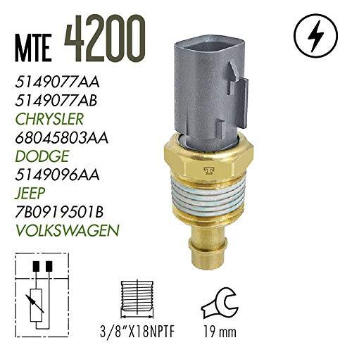 MTE-THOMSON 4200 Engine Coolant Temperature Sensor ECT Compatible with Dodge