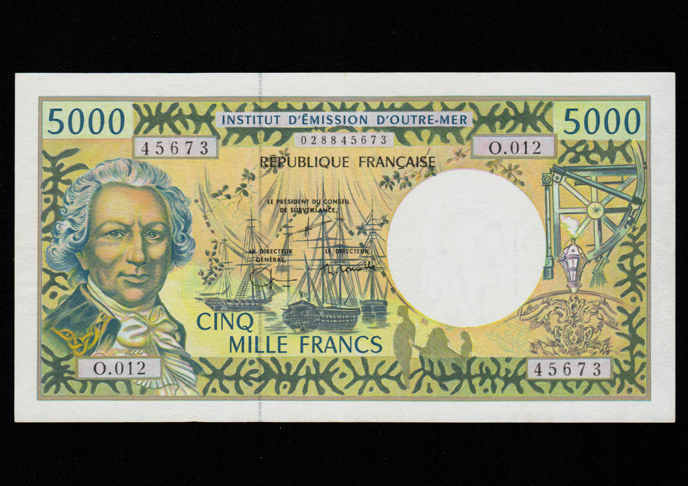 French Pacific Territories 5000 Francs 1996 P-3e UNC