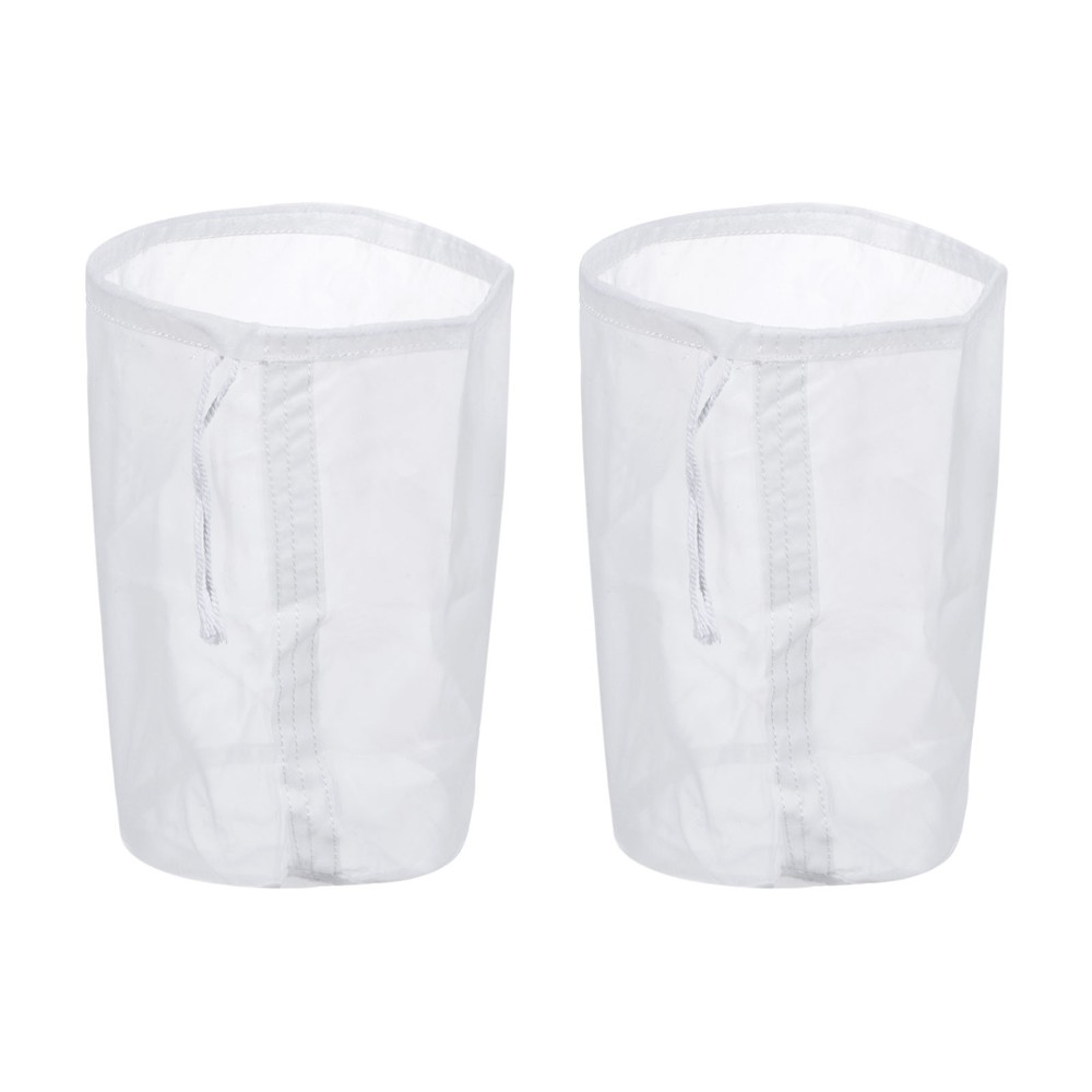 160 Mesh Paint Filter Bag 5.9" Dia Nylon Strainer with Drawstring 2Pcs