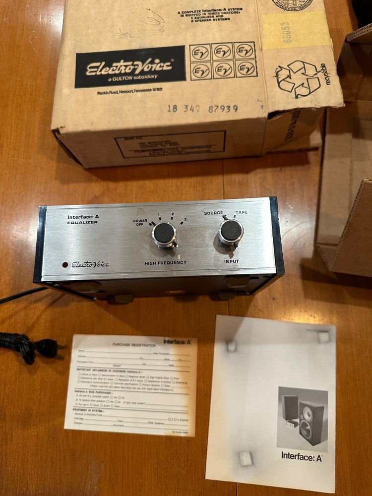 Vintage Electro-Voice Interface A Equalizer