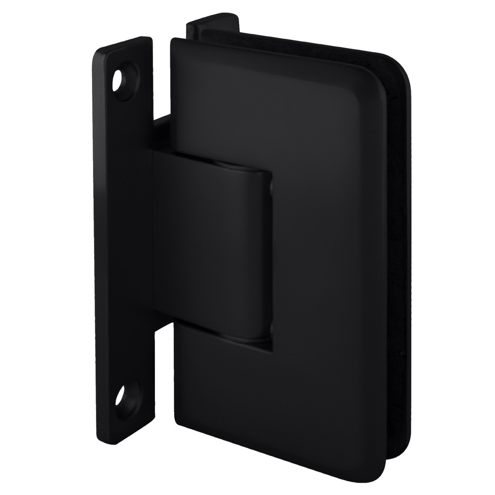 Matte Black Cologne 337 Series Adjustable Wall Mount 'H' Back Plate Hinge