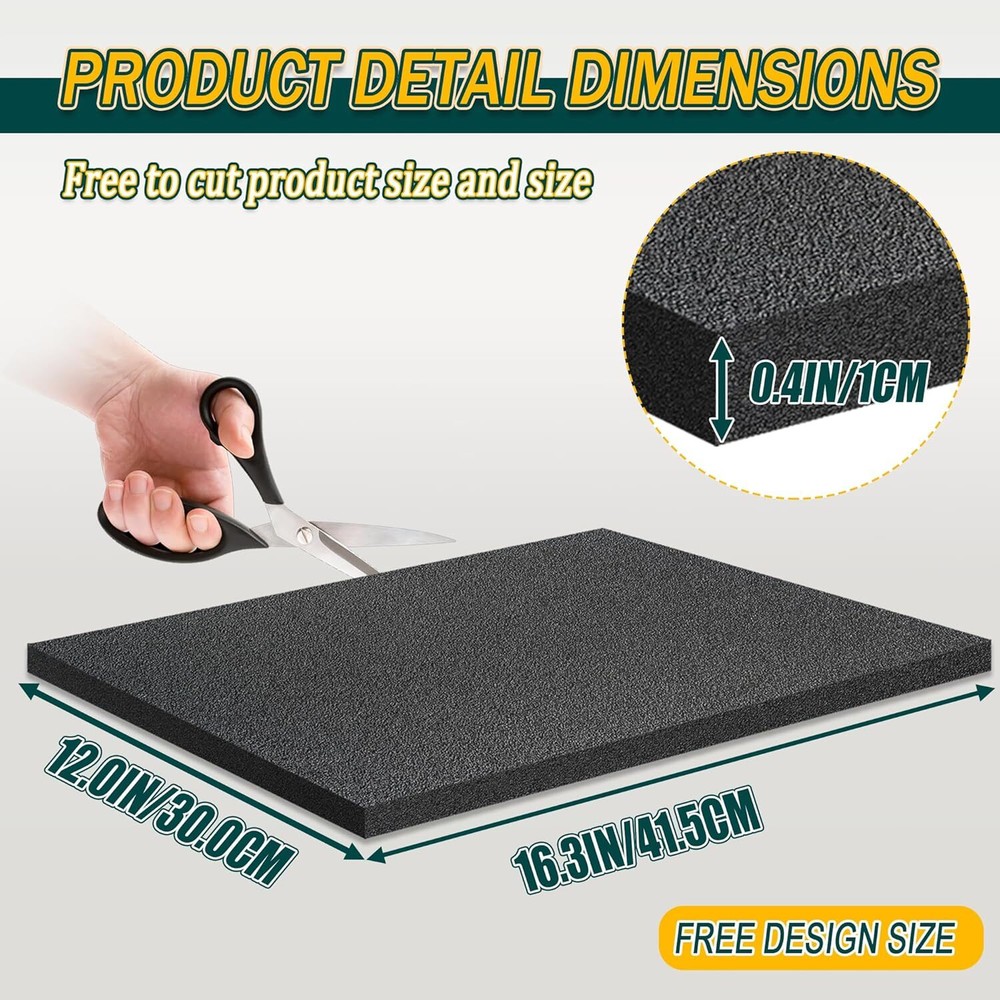 Polyethylene Foam Pads For Packing Foam Sheets Black Cuttable High Density Foam