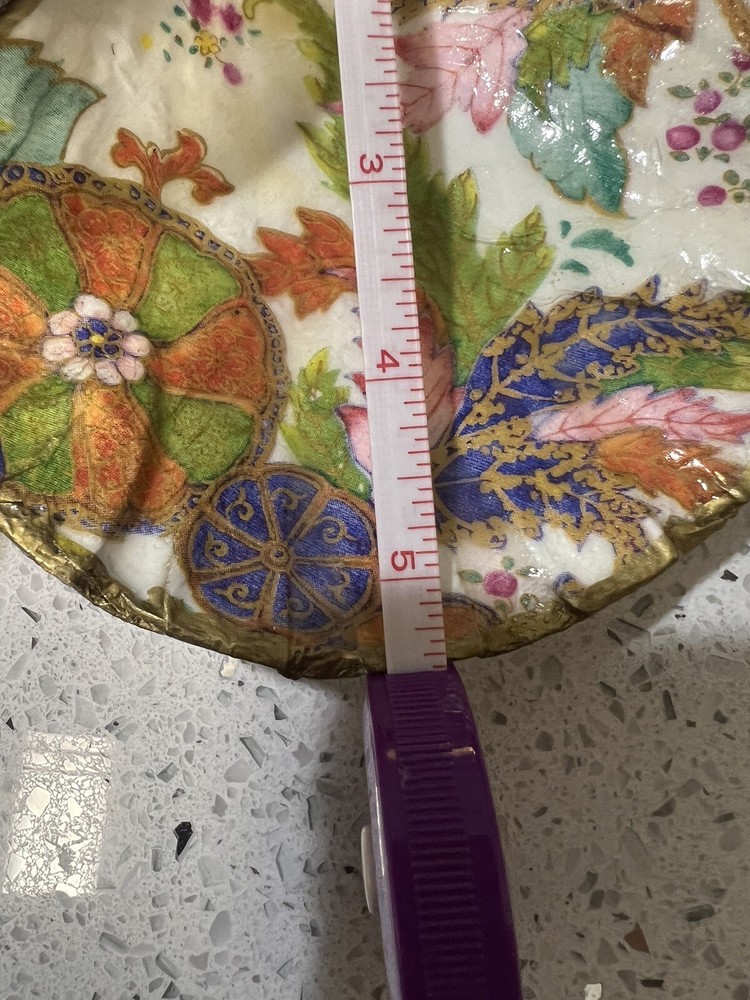 Scallop Shell Decoupage Handmade Trinket Ring Dish