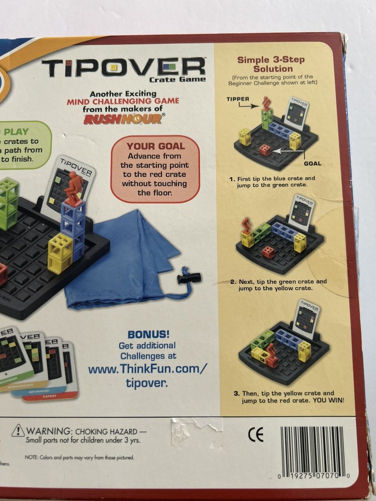 TIPOVER Crate Game ThinkFun Everyone Plays Sealed Toy Game