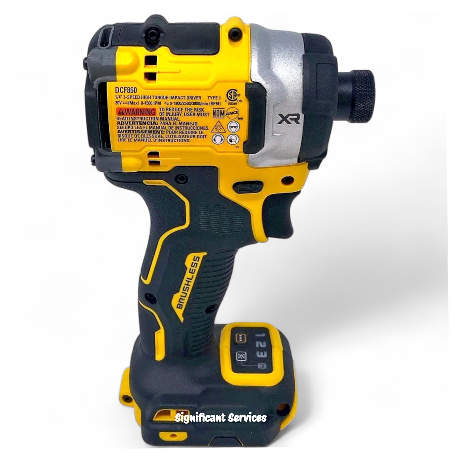 DEWALT DCF860B 20V MAX XR 1/4 Inch Cordless Impact Driver Tool Only