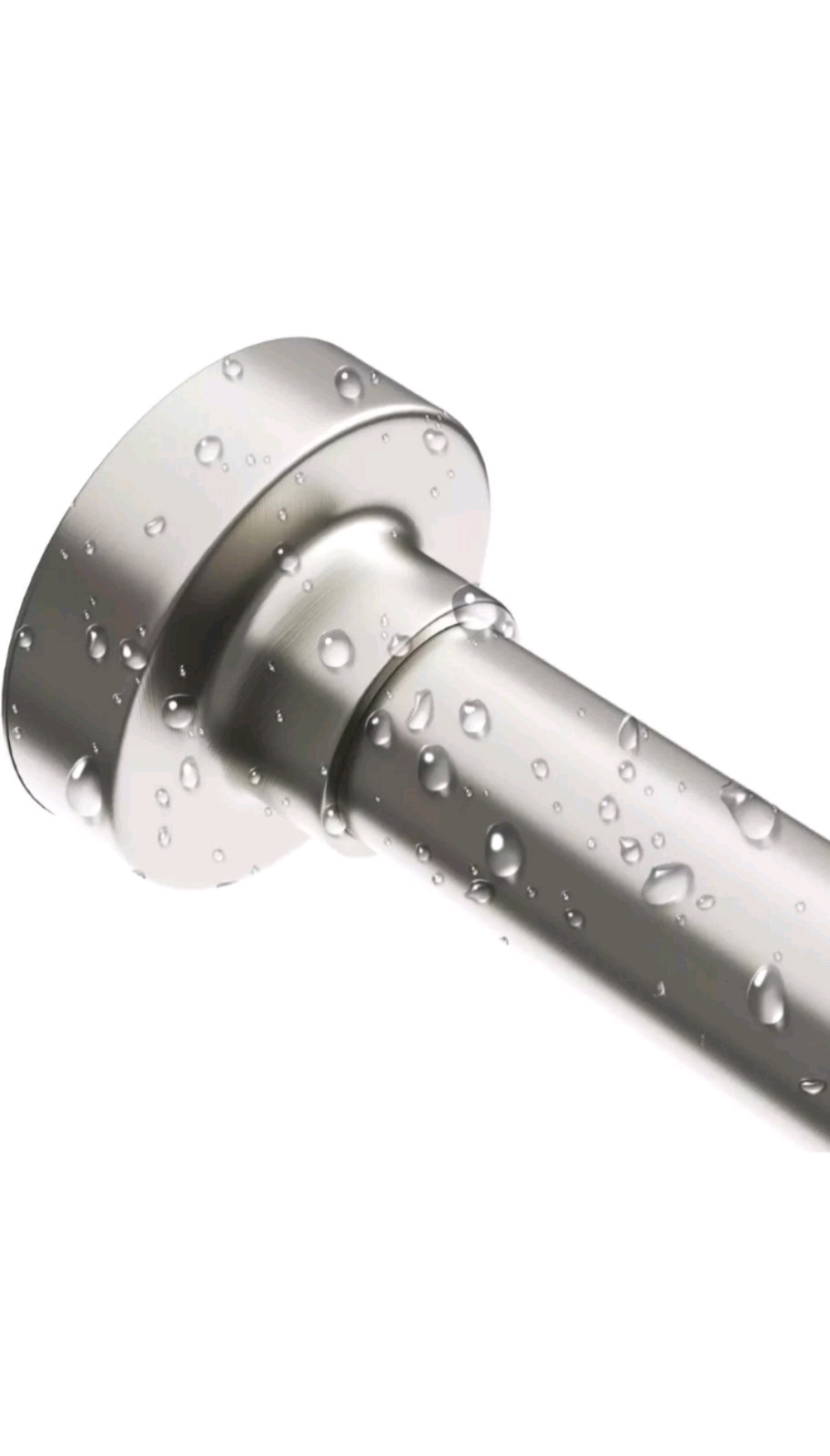 Shower Curtain Rod 43-72 Inch Metal Adjustable Spring Non-Slip Rust Resistant