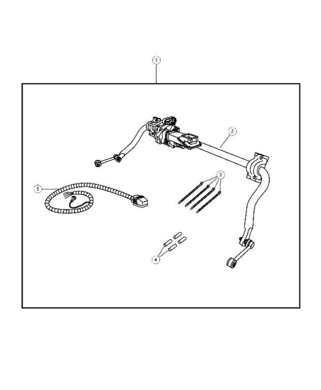 Genuine Mopar Trailer Harness 68002996AB