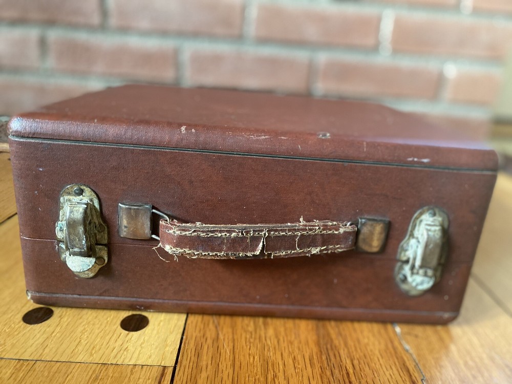 Vintage Hudson wood record player box