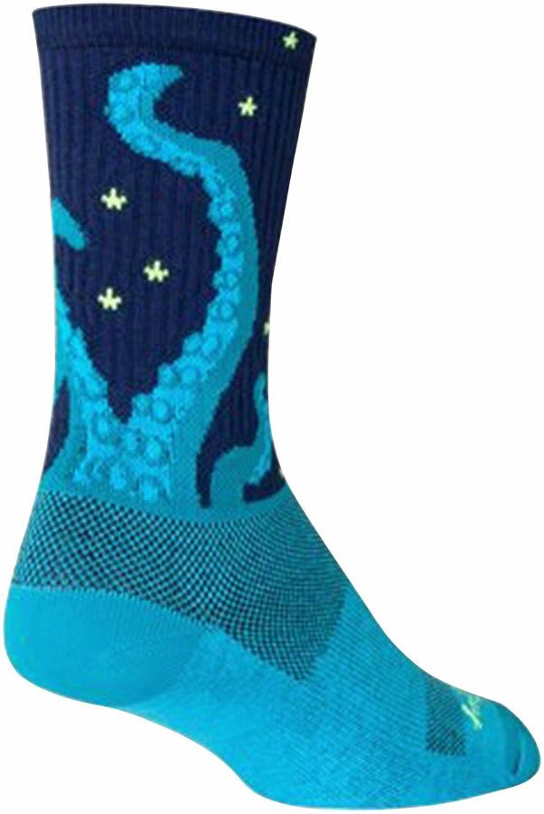 SockGuy Crew Kraken Sock: Blue SM/MD