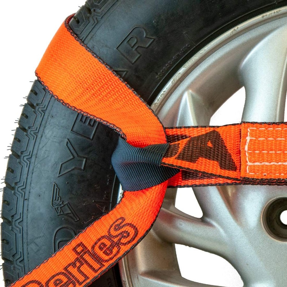 VULCAN 8-Point Roll Back Snap Hooks Both Ends, ProSeries Orange (4 Pack)