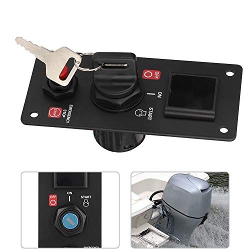 Ignition Switch Panel Outboard Single Engine Key Switch Panel Assembly On-Off
