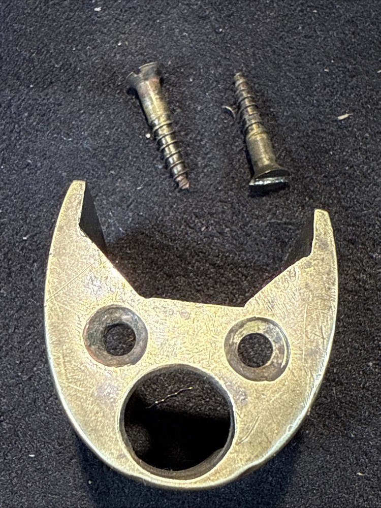 ForeEnd Cap Muzzleloader Ramrod Holder Brass With Screws. Pic For Dimensions