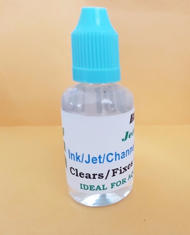 Blue Angel™ JetClear Fluid for Inkjet printers,Flushes/Clears/Fixes Missing Jets