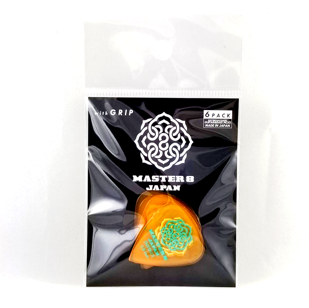 Master 8 Japan INFINIX Hard Polish Grip Pick - 0.8mm Medium 6-Pack