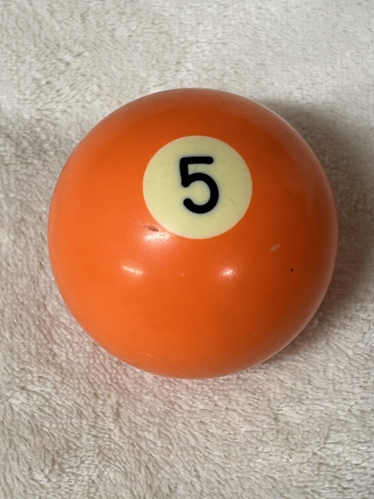 Vintage Number 5 Replacement Billiard ball