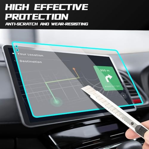Car Screen Protector, Touchscreen Protector Film, Clear 9inches Transparent HD