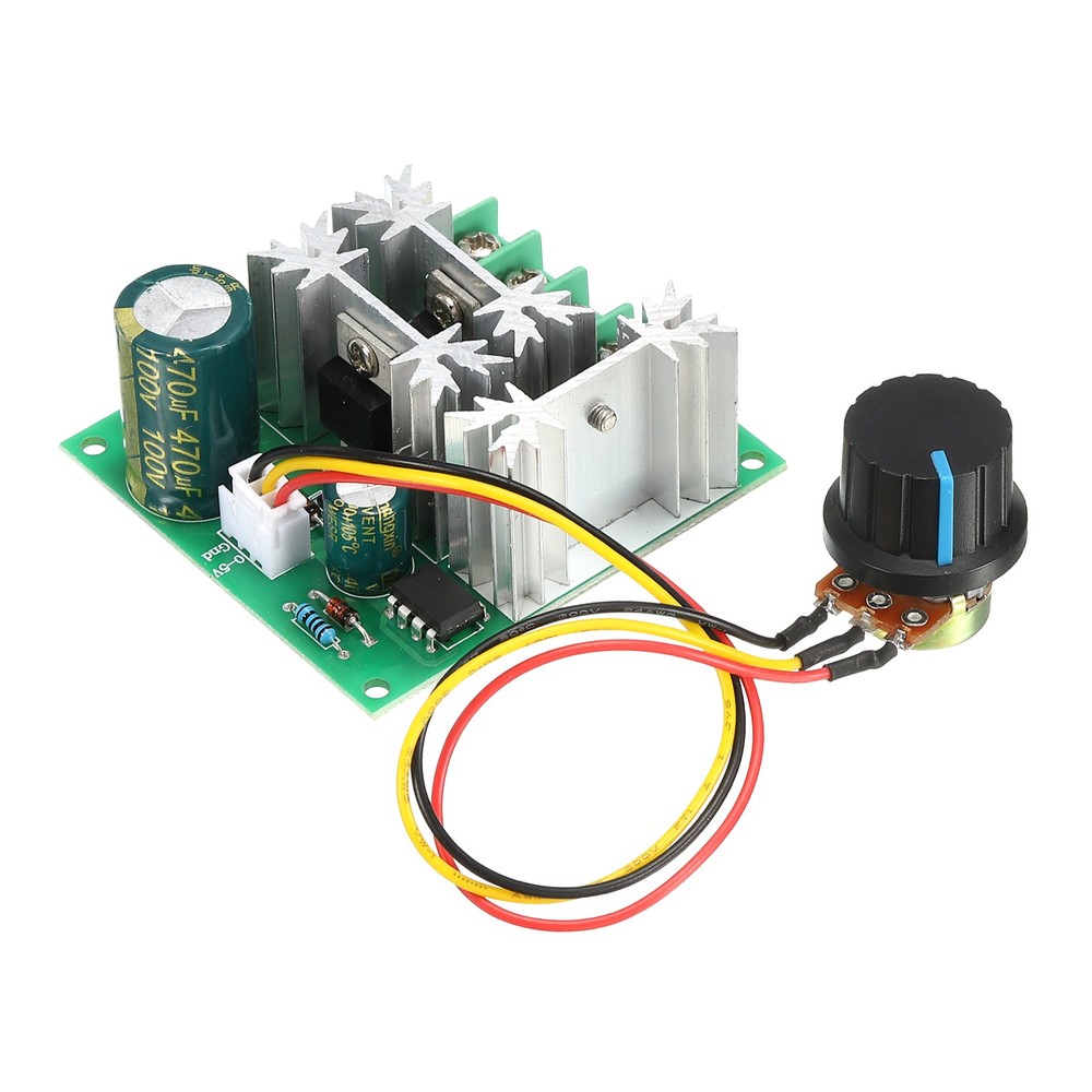 DC 6-90V 15A Motor Speed Controller Pulse Width Modulation Regulator with Fuse