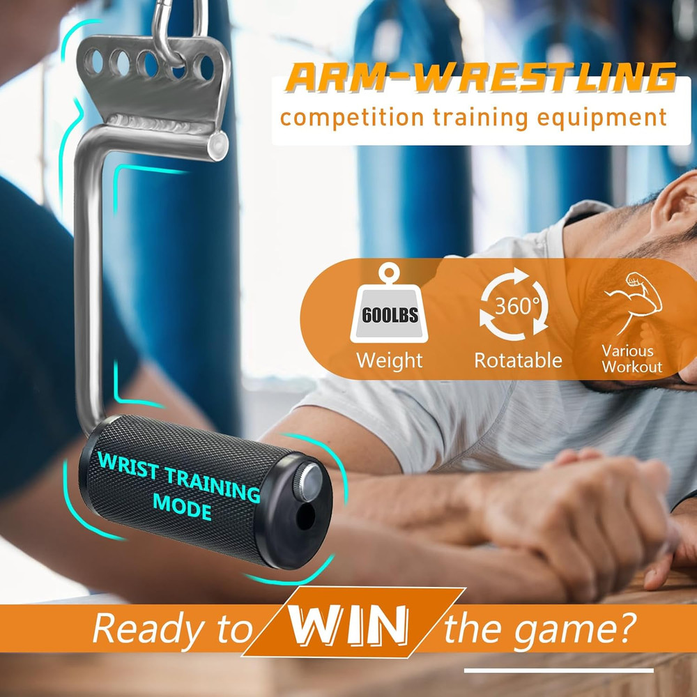 Arm Wrestling Handles, Fat Armwresting Training Equipment LAT Pulldown Attachmen