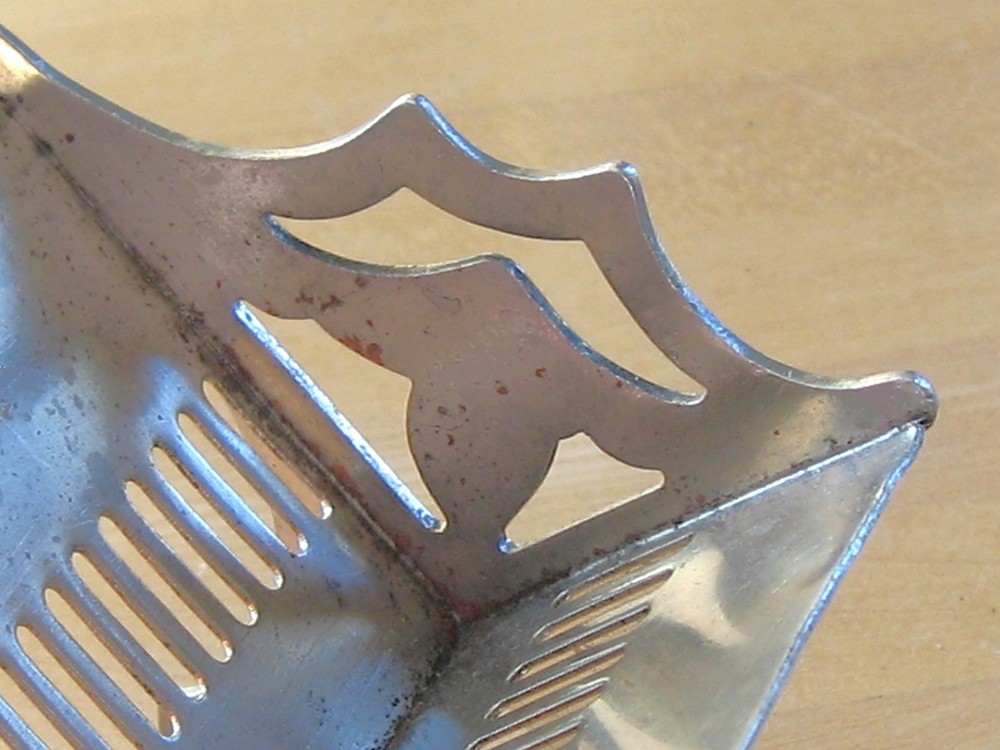Vintage Silverplated Cracker Sugar Holder Basket Scuttle