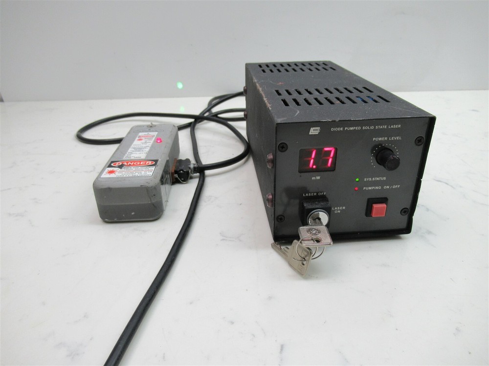 LC Laser Compact Diode Pumped Solid State Green Laser LCS-DTL-011A Unit w/ Keys