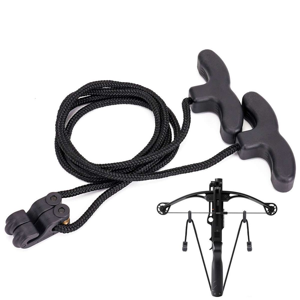 Crossbow Rope String Cocking Device Cocker Ropes for Archery Hunting Handle Tool
