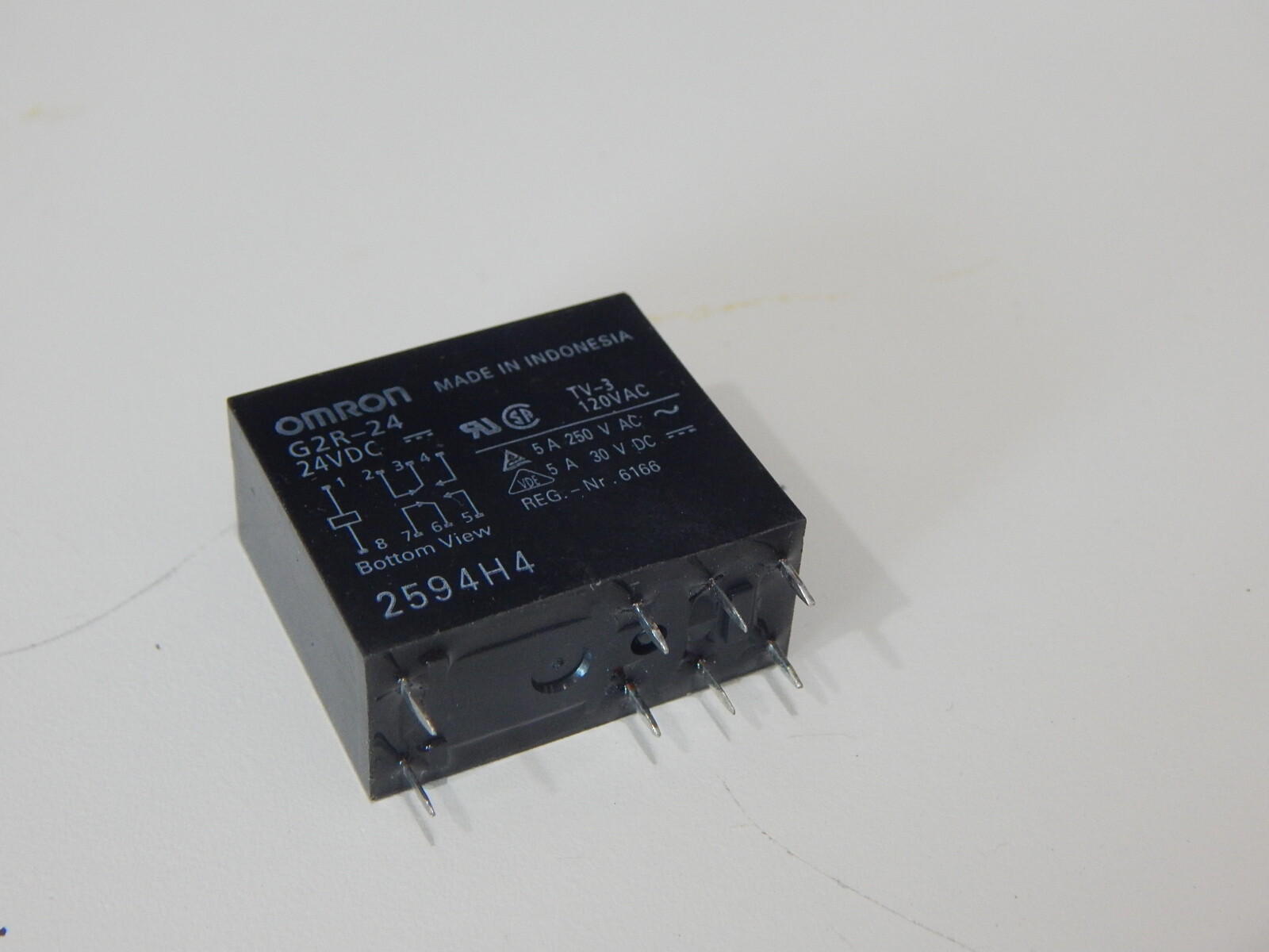 OMRON G2R-24-24VDC G2R-24-DC24 24VDC 5A 8 PIN PC MOUNT RELAY - USA FAST SHIPPING