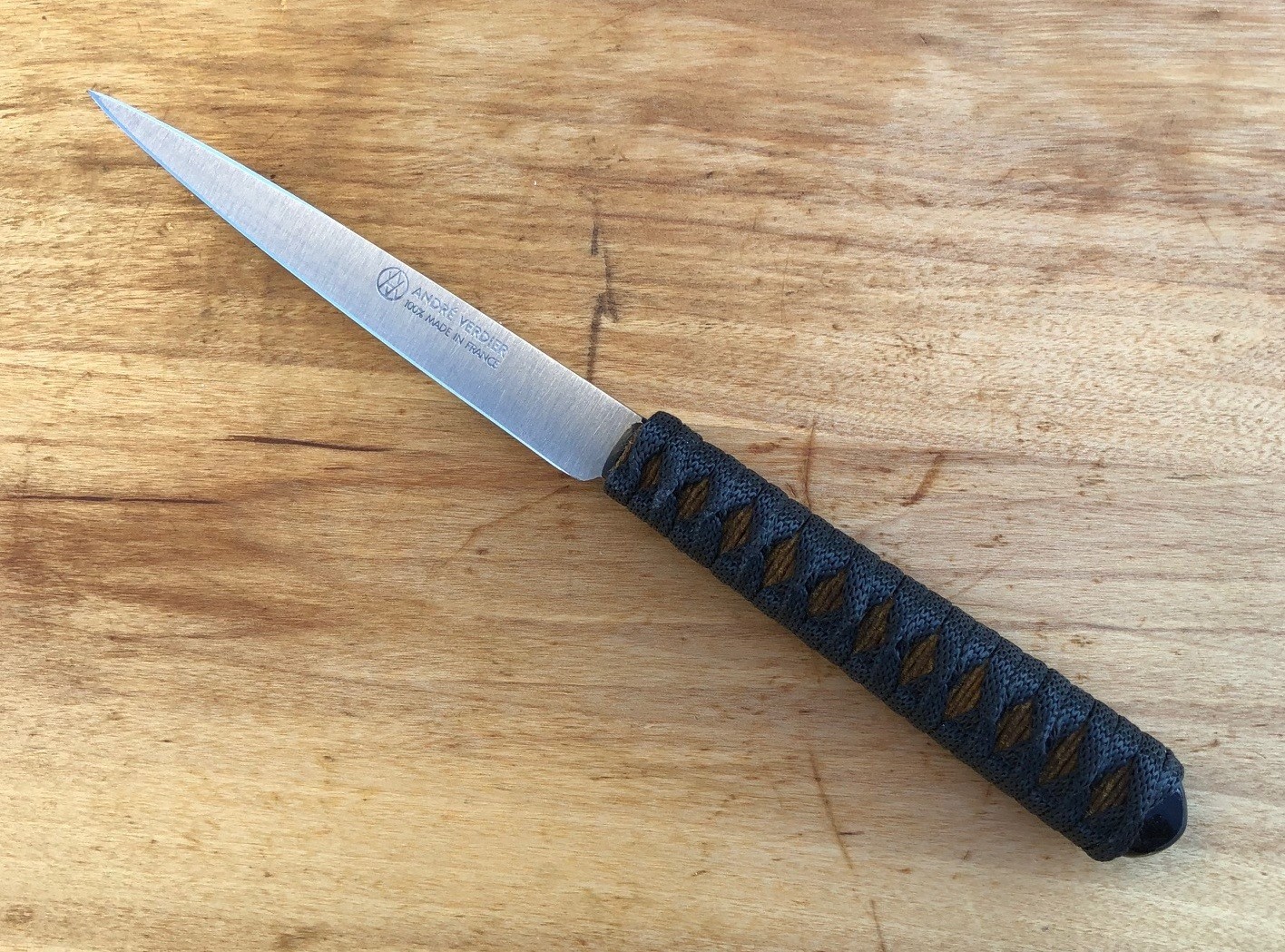 BGS Customized Blade VERDIER 'PERFORATOR' knife EDC Dk Nat/Bk NOT Ed's Manifesto