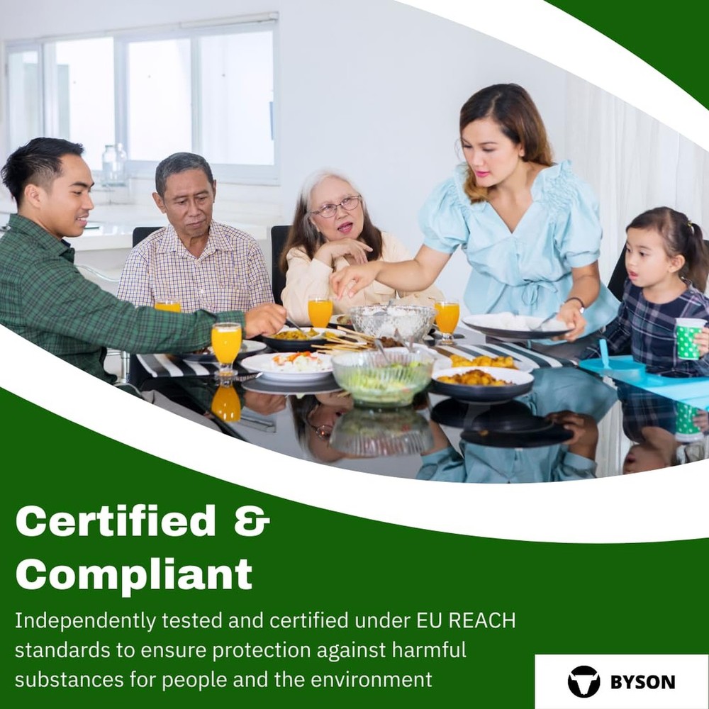 Byson Clear Dining Table Protector – PVC Table Cover Protector for Dining