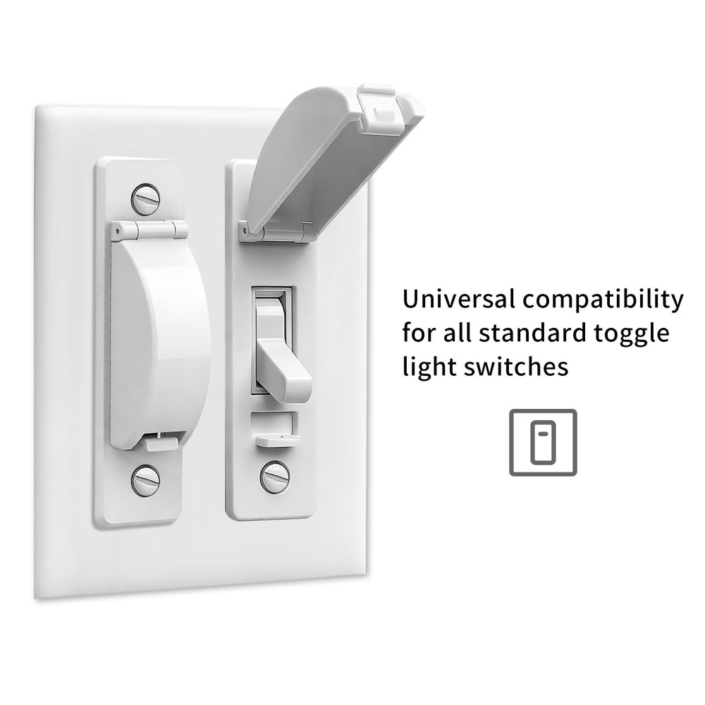 Light Switch Cover Guard, Child Proof Switch Guard 2 Pack for Toggle Switch, ...