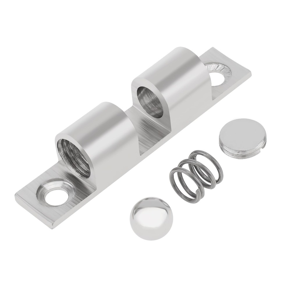 12 PCS 48mm Silver Solid Brass Double Ball Tension Roller Catch Latch