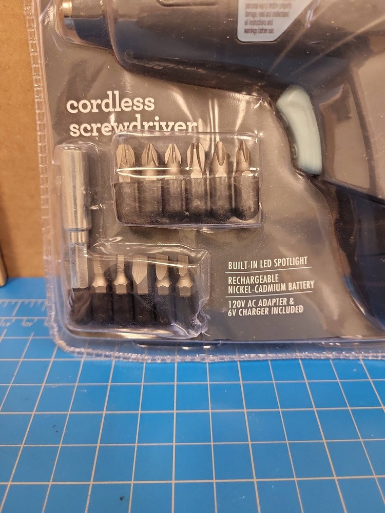 Complete Home Cordless Screwdriver Rechargeable Battery Power Tool Driver Bits