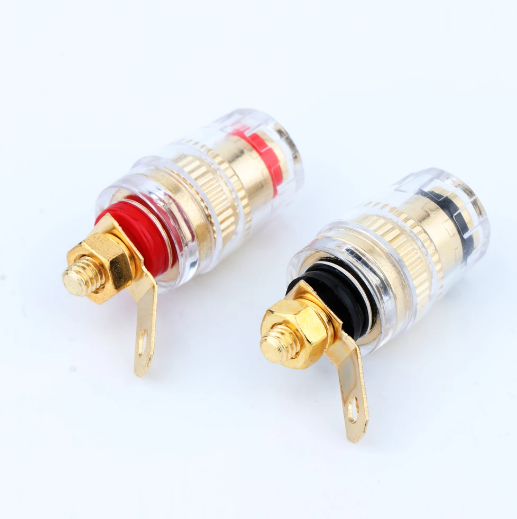 2/4/8PCS Binding Post 4mm Banana Plug Amplifier Brass Socket Speaker Terminal