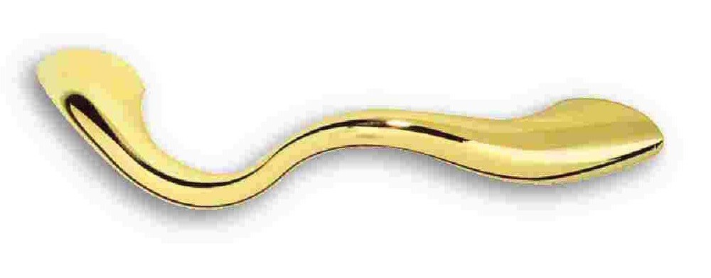 5" Fusilli Wavy Pull Polished Brass