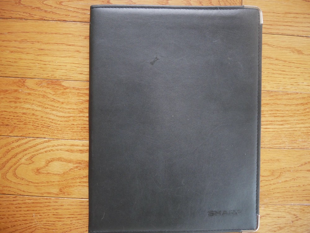 Sharp Black Portfolio with Notepad Very Good Condition