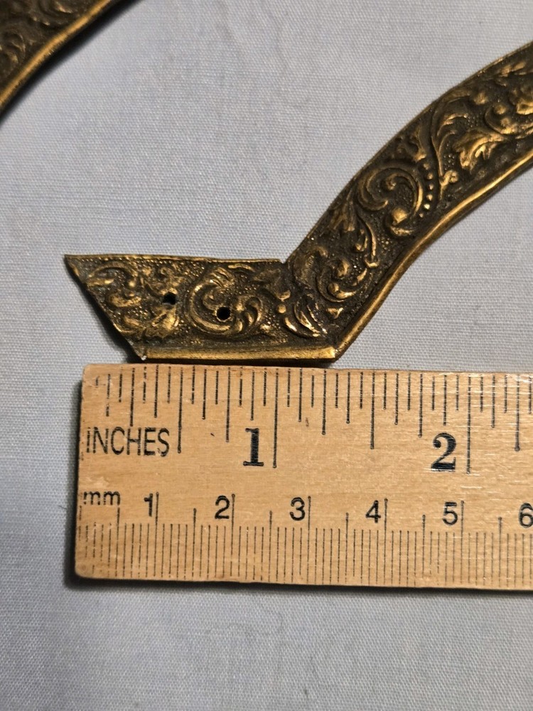 Antique Case Top Ornaments For Table Clock Ornate Solid Brass Set Frame