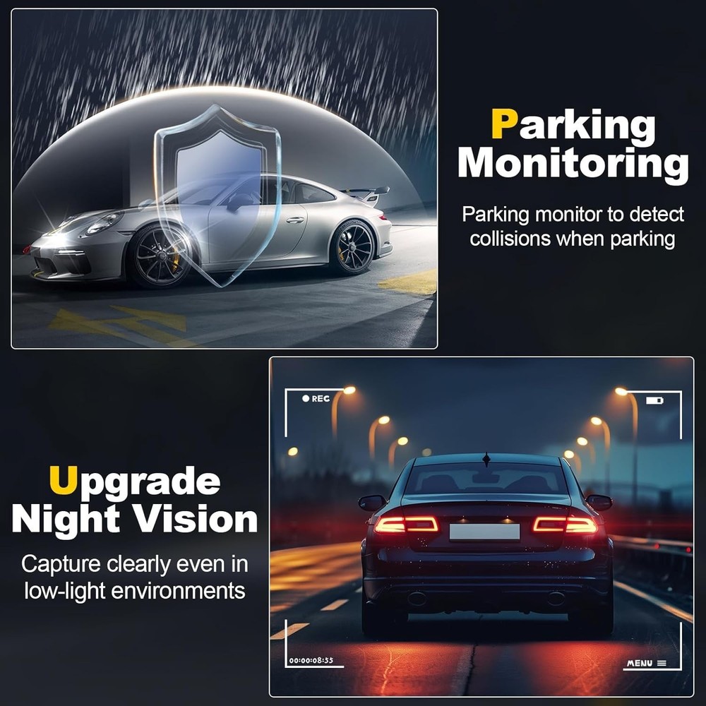 Equipped Dash Cam with WiFi, G-Sensor & 2- Support - Perfect for Drivers