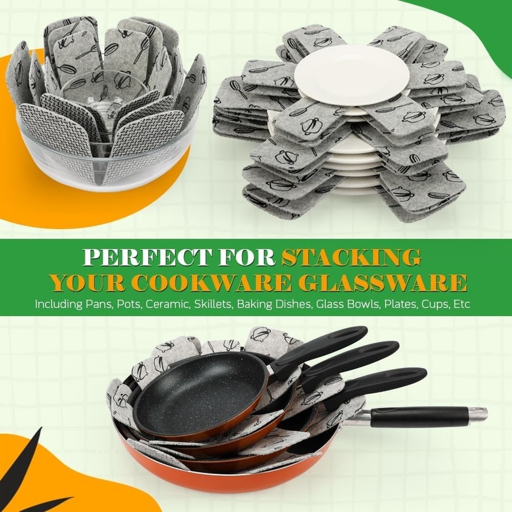 Durable Pan Separators for Stacking Cookware - Protect Your Pots and Pans