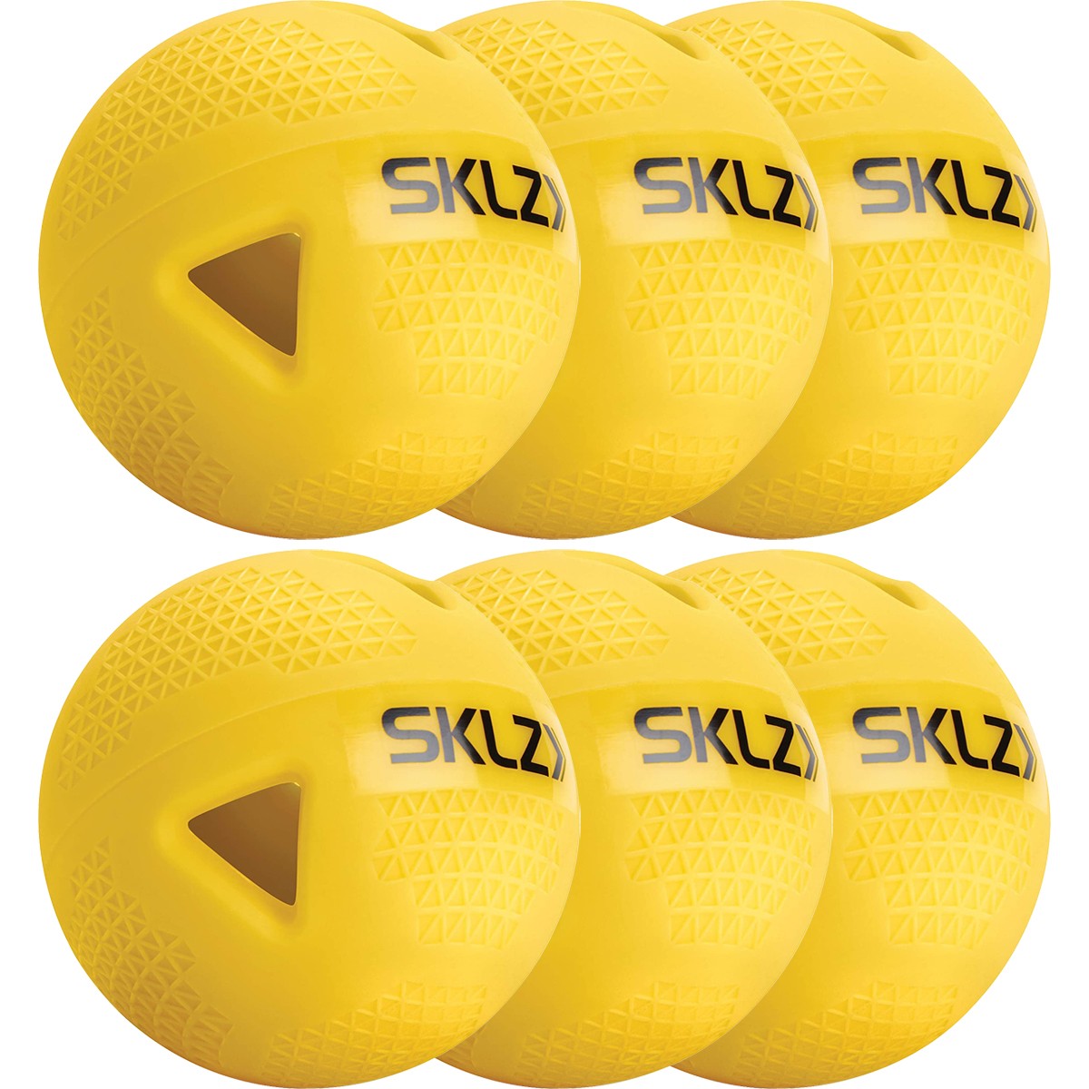 SKLZ Premium Impact Practice Baseballs 6-Pack - Yellow