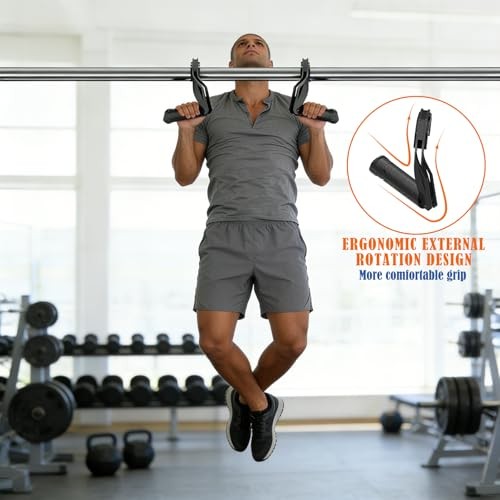 Neutral Grip Handles 45° for Pull Up Bar, Pull Up Handles with Ergonomic