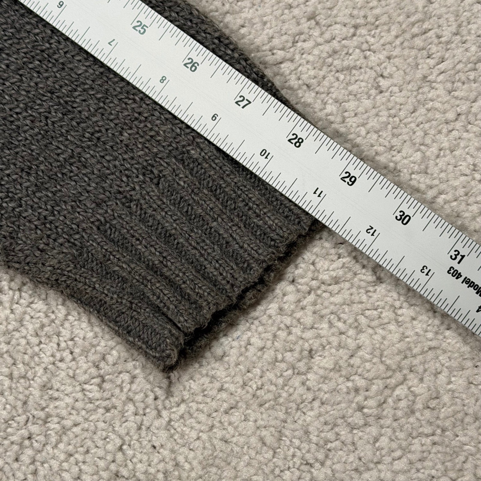 VTG Polo Ralph Lauren Men's Grey 100% Cotton Crewneck Knit Sweater XXL