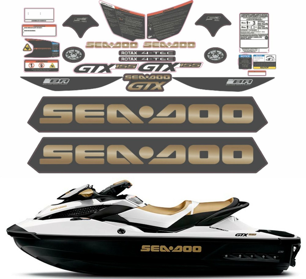 SEADOO GTX 155 2013 Graphics / Decal / Sticker Kit