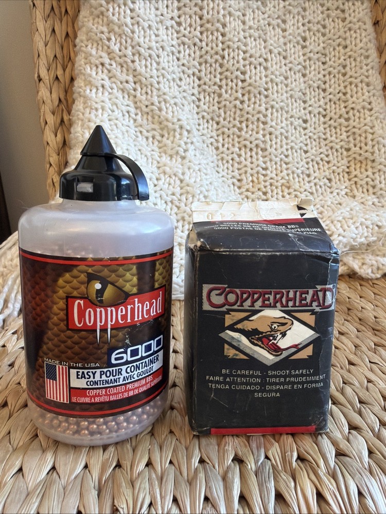 Copperhead BB BB's Open Milk Carton 5000 Count + 6000 Easy Poor Container 5lbs